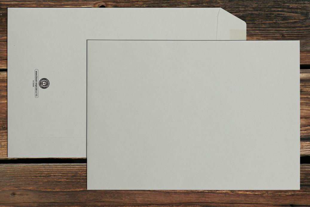 Versandtaschen C5 162x229 mm Nassklebend Recycling Grau 80 g/qm